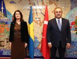 Son dakika gündem: Dışişleri Bakanı Çavuşoğlu, İsveç Dışişleri Bakanı Linde ile bir araya geldi