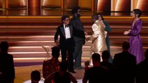 #GRAMMYs #SilkSonic #SongOfTheYear SILK SONIC Wins Song Of The Year For “LEAVE THE DOOR OPEN” _ 2022 GRAMMYs Acceptance Speech