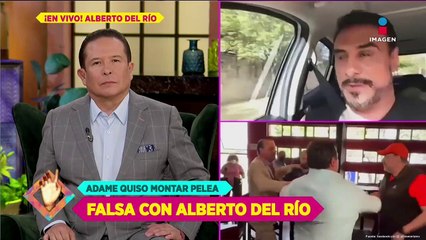 Alberto del Río reacciona a pelea falsa que Alfredo Adame quiso montar con él
