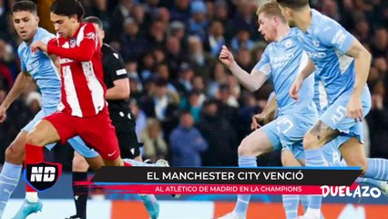 Manchester City venció al Atlético de Madrid.