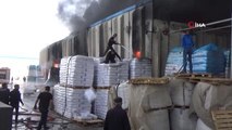 Karaman'da köpük fabrikasında yangın