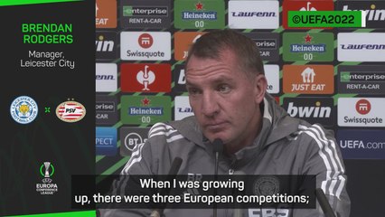 Rodgers wants Leicester to become inaugural Conference League winners