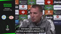 Rodgers wants Leicester to become inaugural Conference League winners