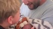 Little Boy Cries Out of Joy on Meeting Newborn Baby Sister