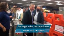 Adán Augusto López se refugia en el Metro tras polémica de avión de la GN