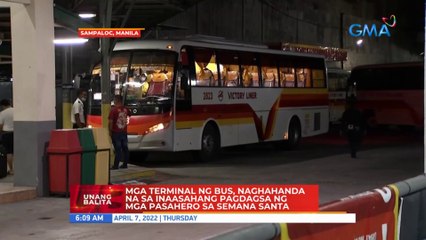 Mga terminal ng bus, naghahanda na sa inaasahang pagdagsa ng mga pasahero sa Semana Santa | UB