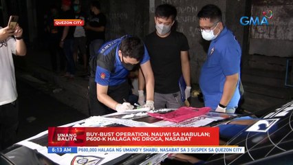 Buy-bust operation, nauwi sa habulan; P600k halaga ng droga, nasabat | UB