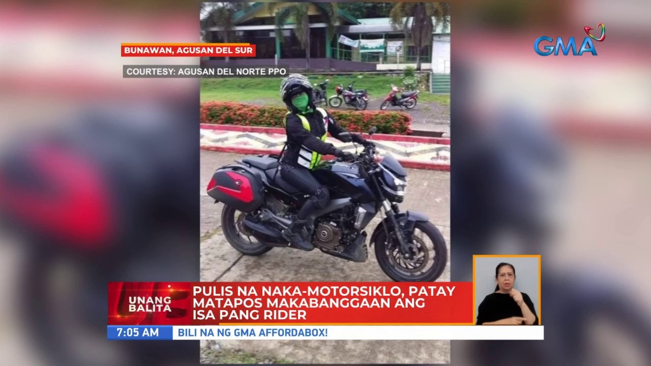Pulis na naka-motorsiklo, patay matapos makabanggaan ang isa pang rider | UB