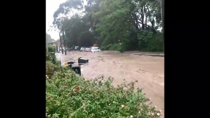 Water on Nicholson Road, Woonona - Illawarra Mercury - April 7, 2022