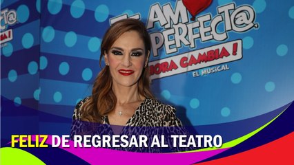 Chantal Andere feliz de retomar su carrera en el teatro