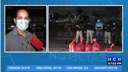 Tres detenidos, armas  y 107 kilos de supuesta droga decomisada en Brus Laguna llega a la capital