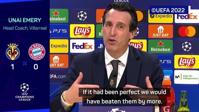 Emery believes Villarreal can beat Bayern again in second leg