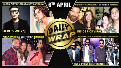 Kangana VS Karan Johar, Hrithik Parties With Ex Wife Sussanne, Sanjay Praises Yash | Top 10 News