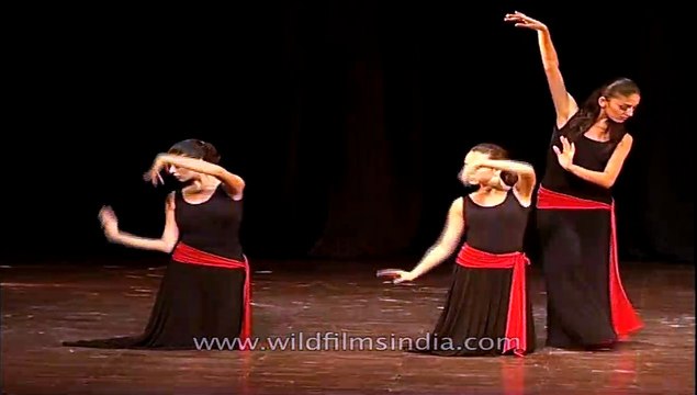 Well coordinated dance performance by Armenian dancers