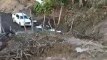 Kastamonu’da heyelan: Ağaçlar bile sürüklendi