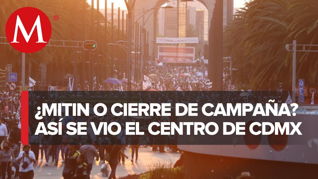 En CdMx, cierran ambos sentidos de Reforma por mitin en Monumento a la Revolución