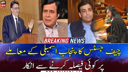 Chief Justice refuses to take any decision on Punjab Assembly issue
