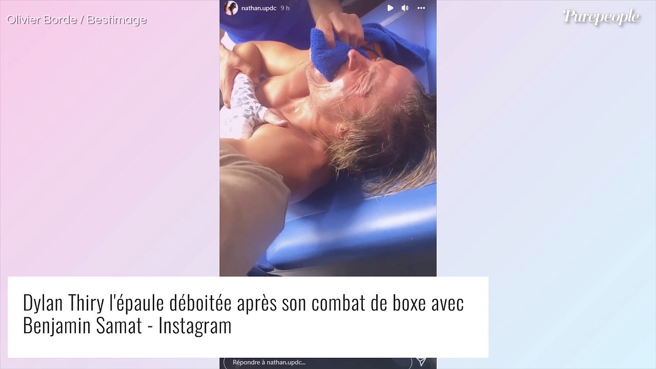 Benjamin Samat remporte son combat de boxe : son adversaire Dylan Thiry termine avec l'épaule déboitée