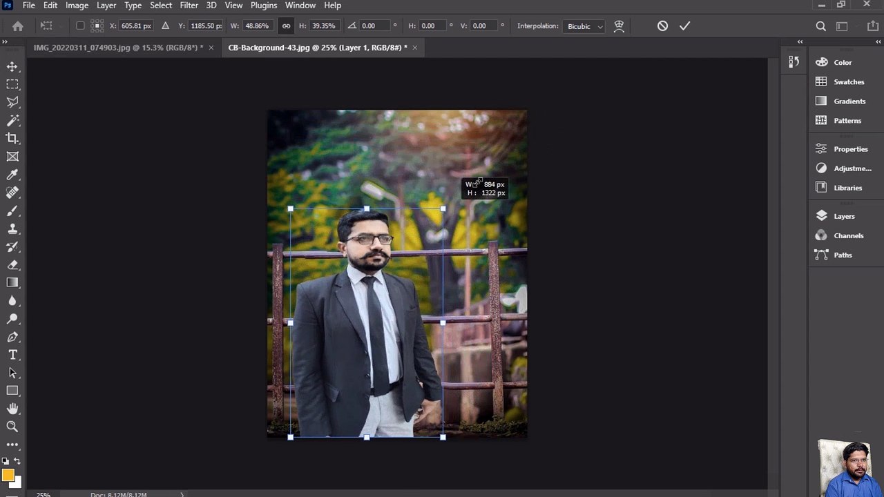 how to change background in photoshop cs6 l how to change the background of a picture in photoshop