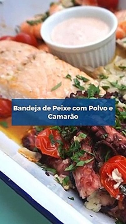 Bandeja de Peixe com Polvo e Camarão #Shorts