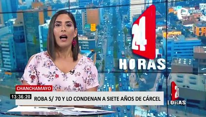 ¡INCREÍBLE! Hombre roba S/.70 y lo sentencian a 7 años de prisión