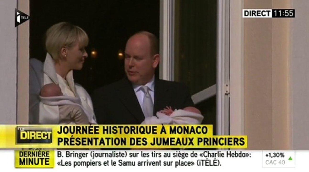 Monaco : Charlène et le Prince Albert présentent les jumeaux