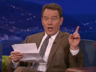 Bryan Cranston lit une lettre de fan particulière