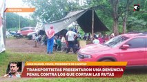 Transportistas presentaron una denuncia penal contra los que cortan rutas