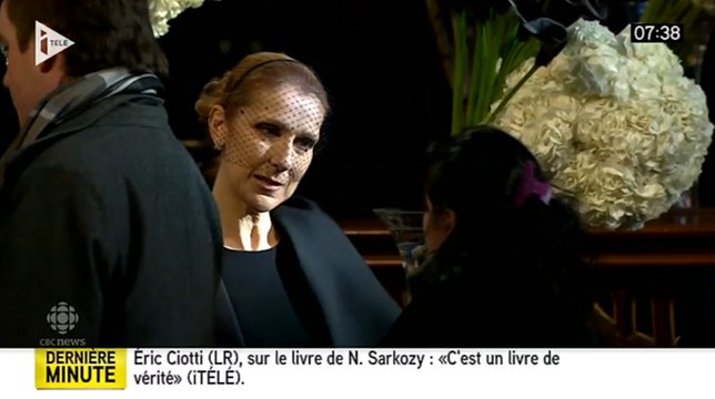 Céline Dion très émue aux obsèques de son mari René Angélil
