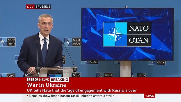 We have seen that China is unwilling to condemn Russia's aggression... it makes it even more important we stand together - Nato Secretary General Jens Stoltenberg says Nato and Asia-Pacific partners are stepping up practical and political cooperation