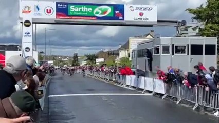 Circuit de la Sarthe 2022 - La 3e étape où le leader Mads Pedersen frustre Vauquelin, Mark Cavendish 3e