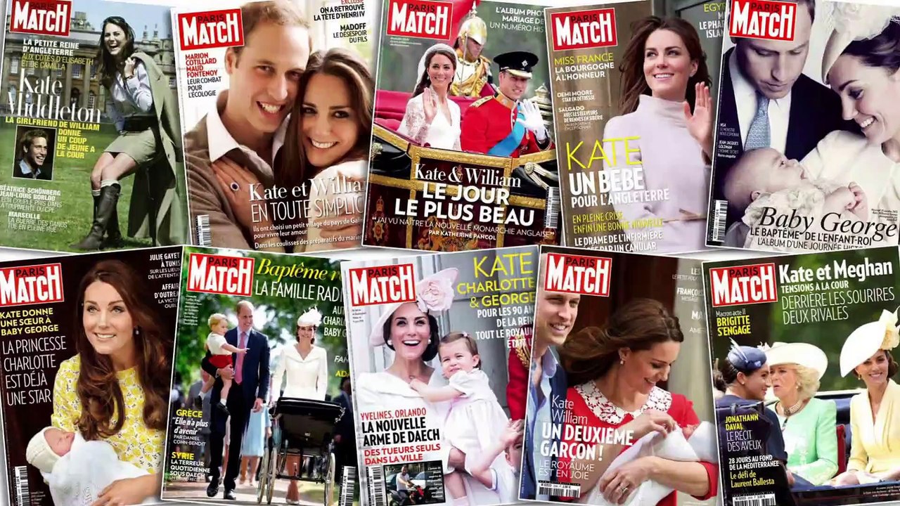 Kate Middleton en douze couvertures de Match