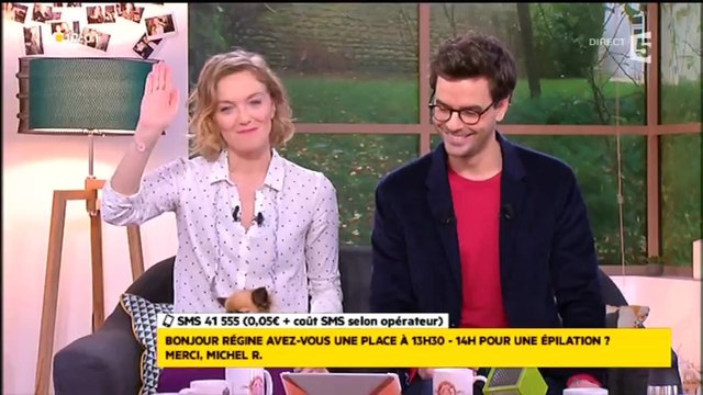 La Quotidienne : un téléspectateur se trompe et envoie un SMS pour une demande d'épilation !