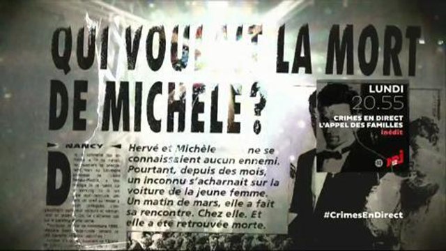 Bande-annonce - Crimes (NRJ 12) Lundi 11 janvier