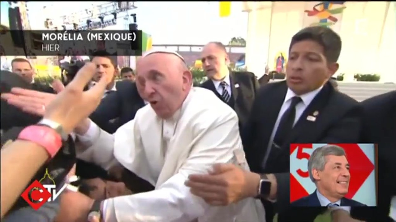 Le pape s'énerve
