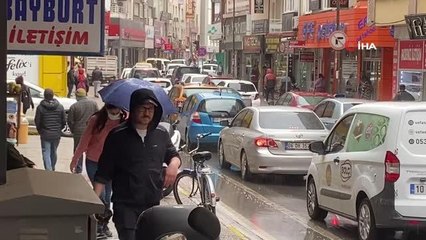 Balıkesir'de sağnak yağış etkili oldu