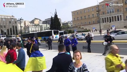 Ukrainians living in Greece mobilise to support Kyiv