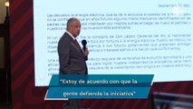 AMLO dice que el fondo de la reforma eléctrica es 