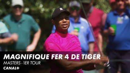 Magnifique fer 4 de Tiger Woods - Masters 1er tour