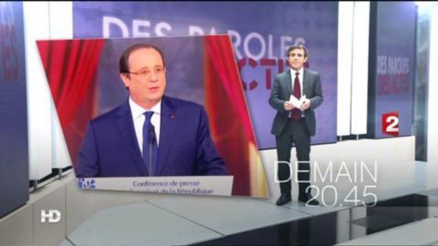 Des paroles et des actes (France 2) 27 mars