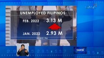 Walang trabaho sa bansa, dumami nitong Pebrero | Saksi