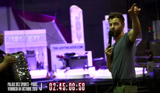 Exclu Christophe Maé : les ultimes répétitions avant son concert au Palais des Sports