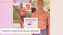 Romário mostra antes e depois do corpo após cirurgia bariátrica: 'Travei uma batalha'