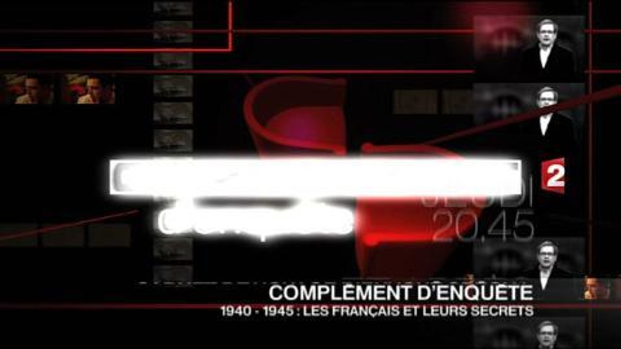 Envoyé Spécial et Complément d'enquête (France ) 9 mai