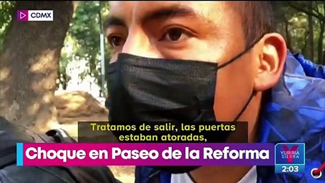 Choque de Metrobús y camión de pasajeros deja 60 heridos