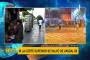 Corte Superior suspende sus labores presenciales tras violentas protestas