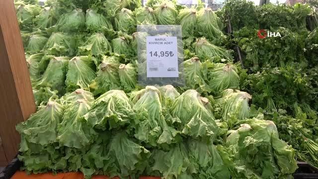 Marul serada 8 lira, markette 15 lira