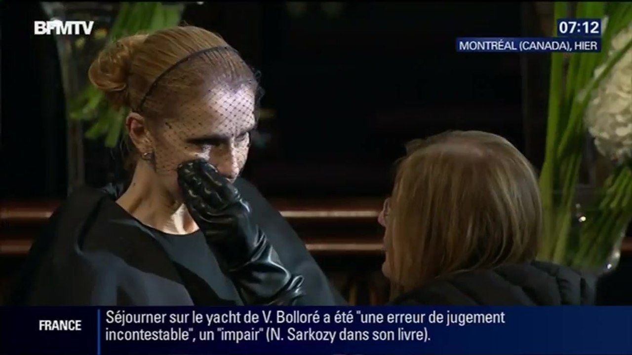 Céline Dion très émue aux obsèques de René Angélil