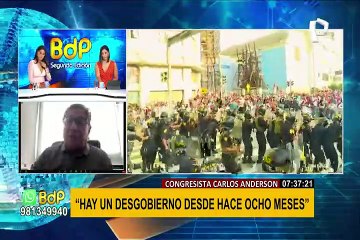 Carlos Anderson sobre gestión de Castillo: “Hay un desgobierno desde hace ocho meses”