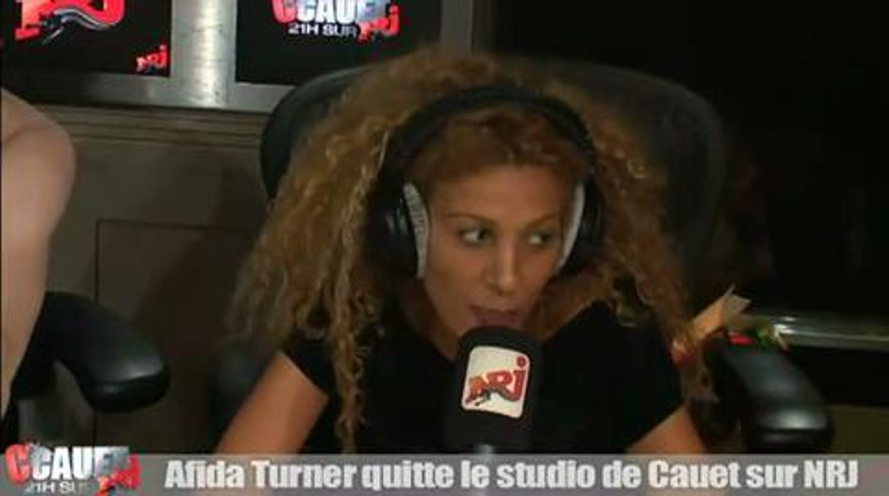 Afida Turner quitte le studio de cauet sur NRJ